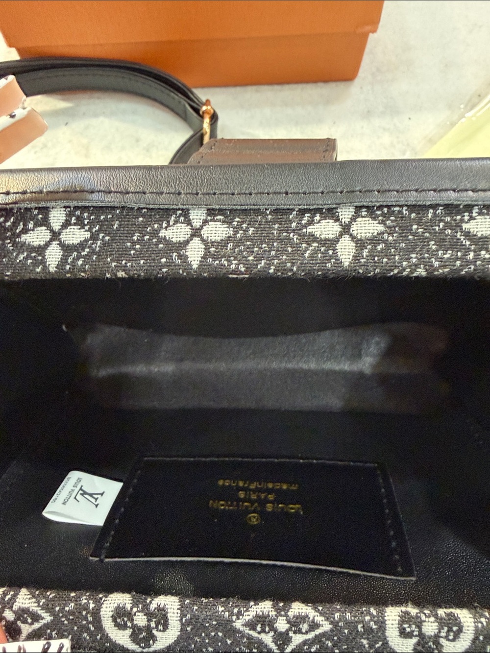 Black Mini Trunk Crossbody with Gold Hardware - Picture 12 of 12